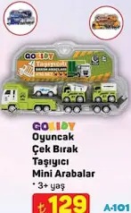 GOKİDY OYUNCAK ÇEK BIRAK TAŞIYICI MİNİ ARABALAR